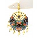 Meenakari Minakari Enamel Jhumka Jhumki Handmade Earrings Jewelry Drop Long AE88
